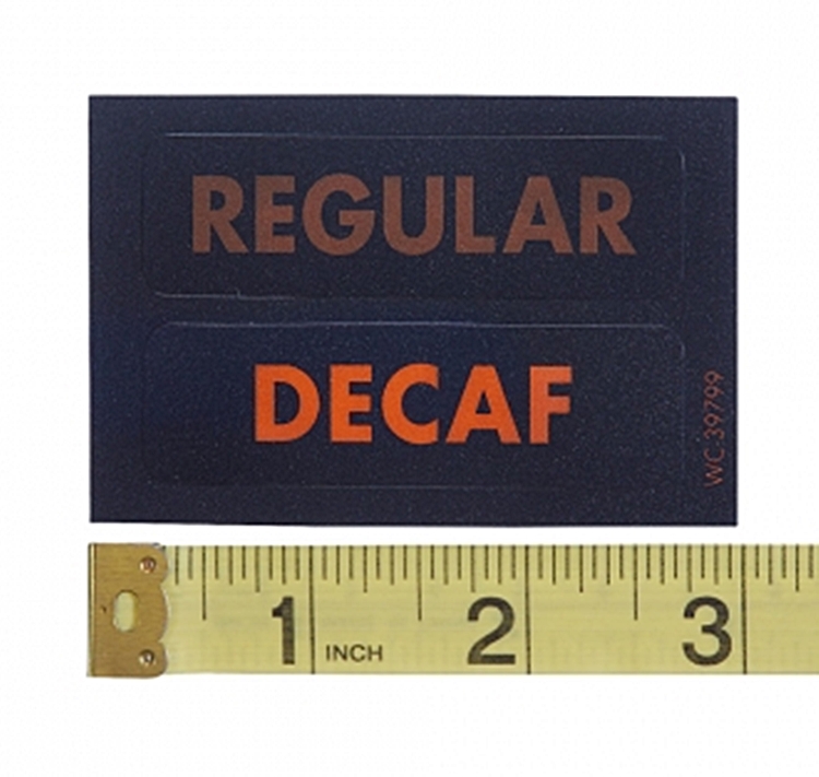 (image for) Wilbur Curtis WC-39799 LABEL, UCM OVERLAY REGULAR DEC - Click Image to Close